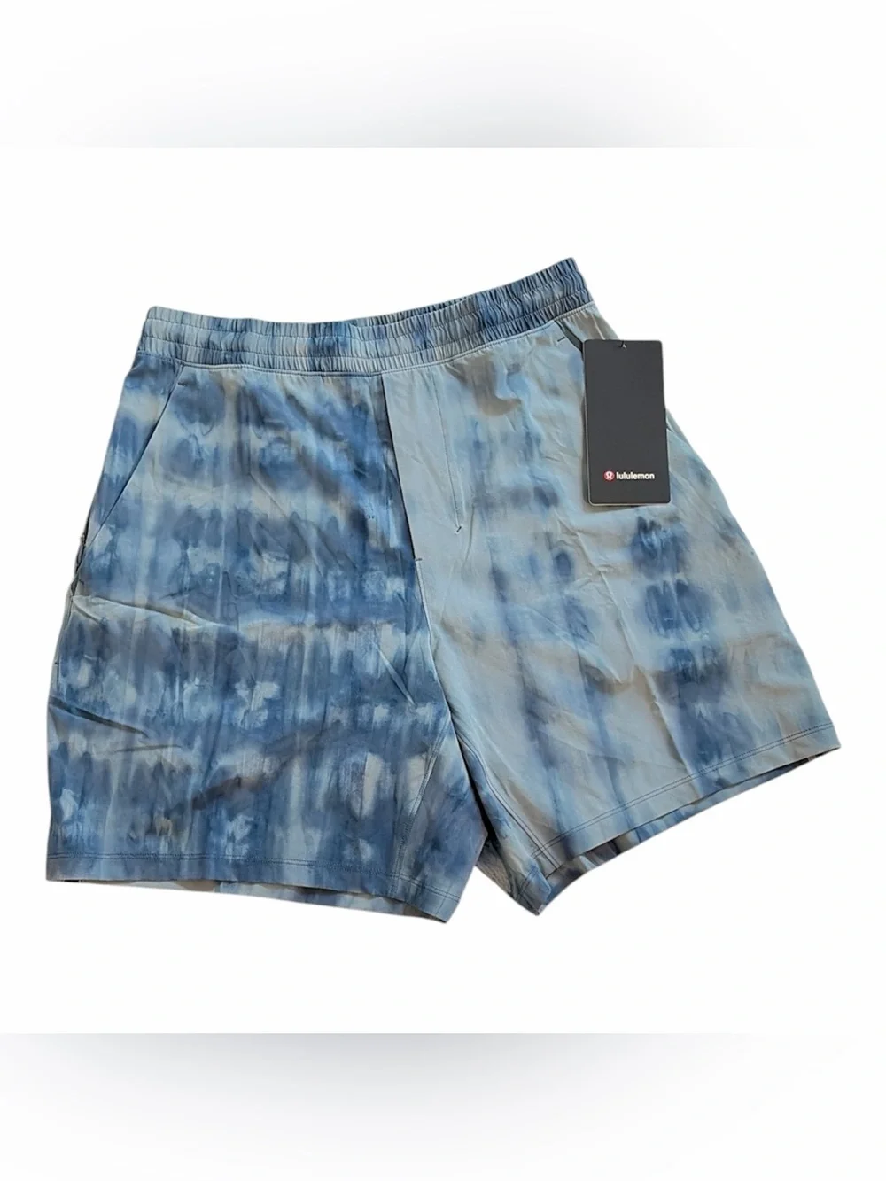 NWT Lululemon Pace Breaker 7” Linerless Short in Weaves Dye Blue Cast Astro Blue